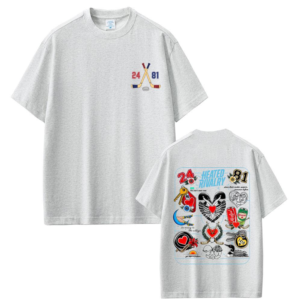 Heated Rivalry Shane Hollander Ilya Rozanov Hollanov Tshirt Men Women Fashion Streetwear Male Vintage Soft pure Cotton Tops