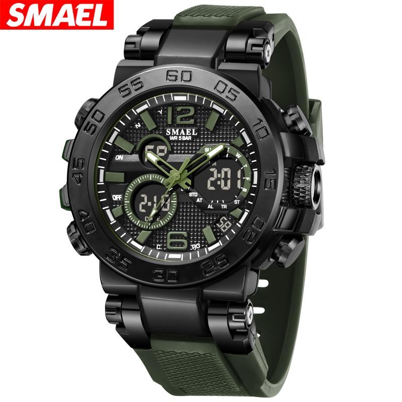 Top Brand New Exquisite Fashion Men's Quartz Electronic Watch HD Luminous with Chronograph Stopwatch