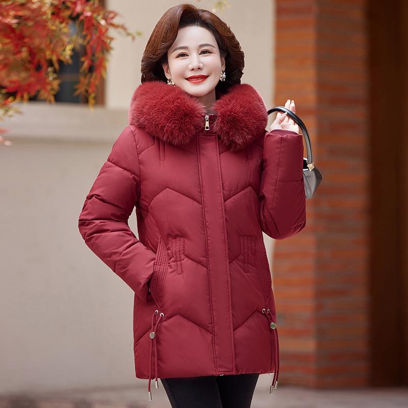 Mom verdickte mittlere und alte Daunenkleidung Damen mittlere und lange Jacken Winterjacken