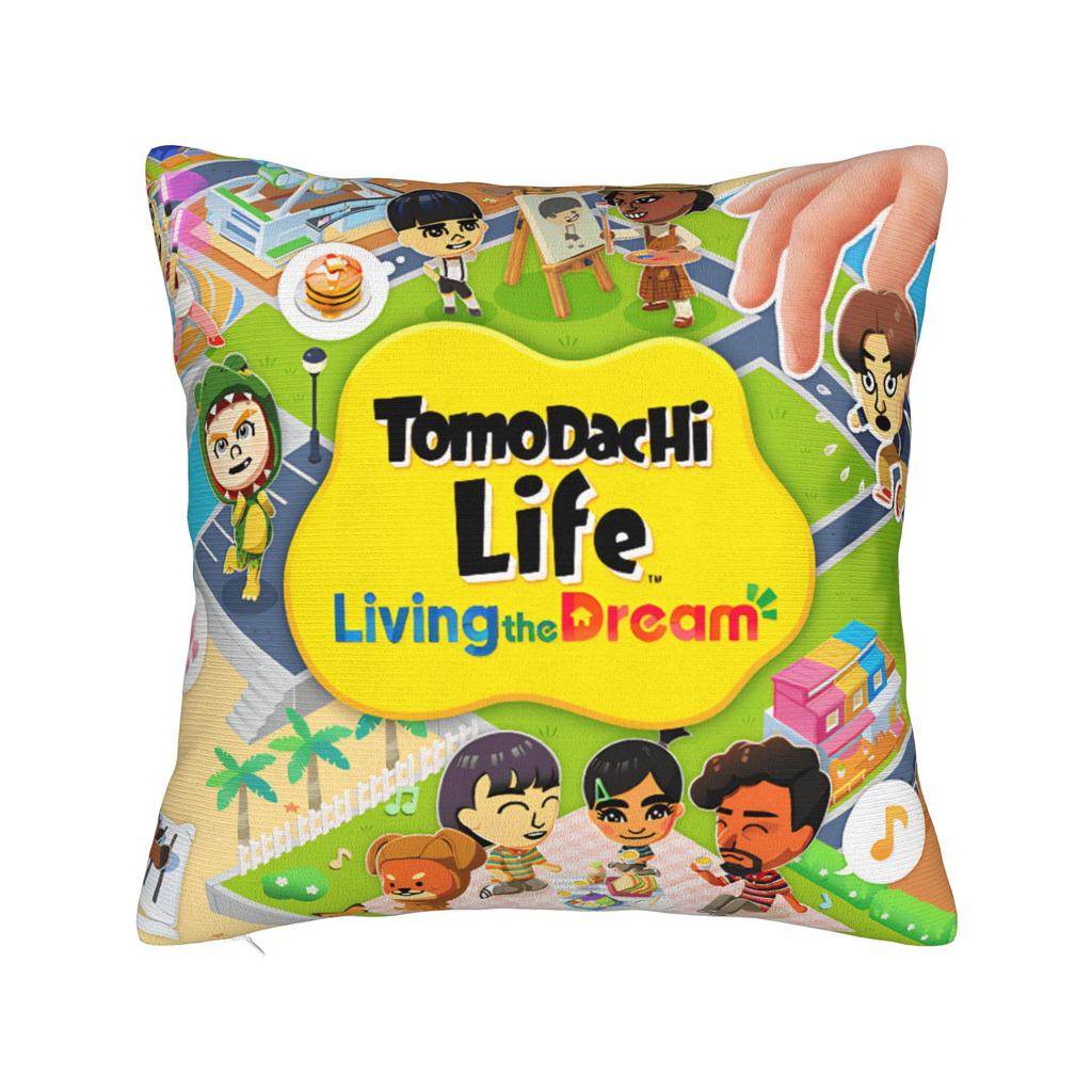 Hugh Morris Tomodachi Life Clown Square Pillow Case Cushion Cover Awesome Zipper Decor Pillowcase for Home 18"