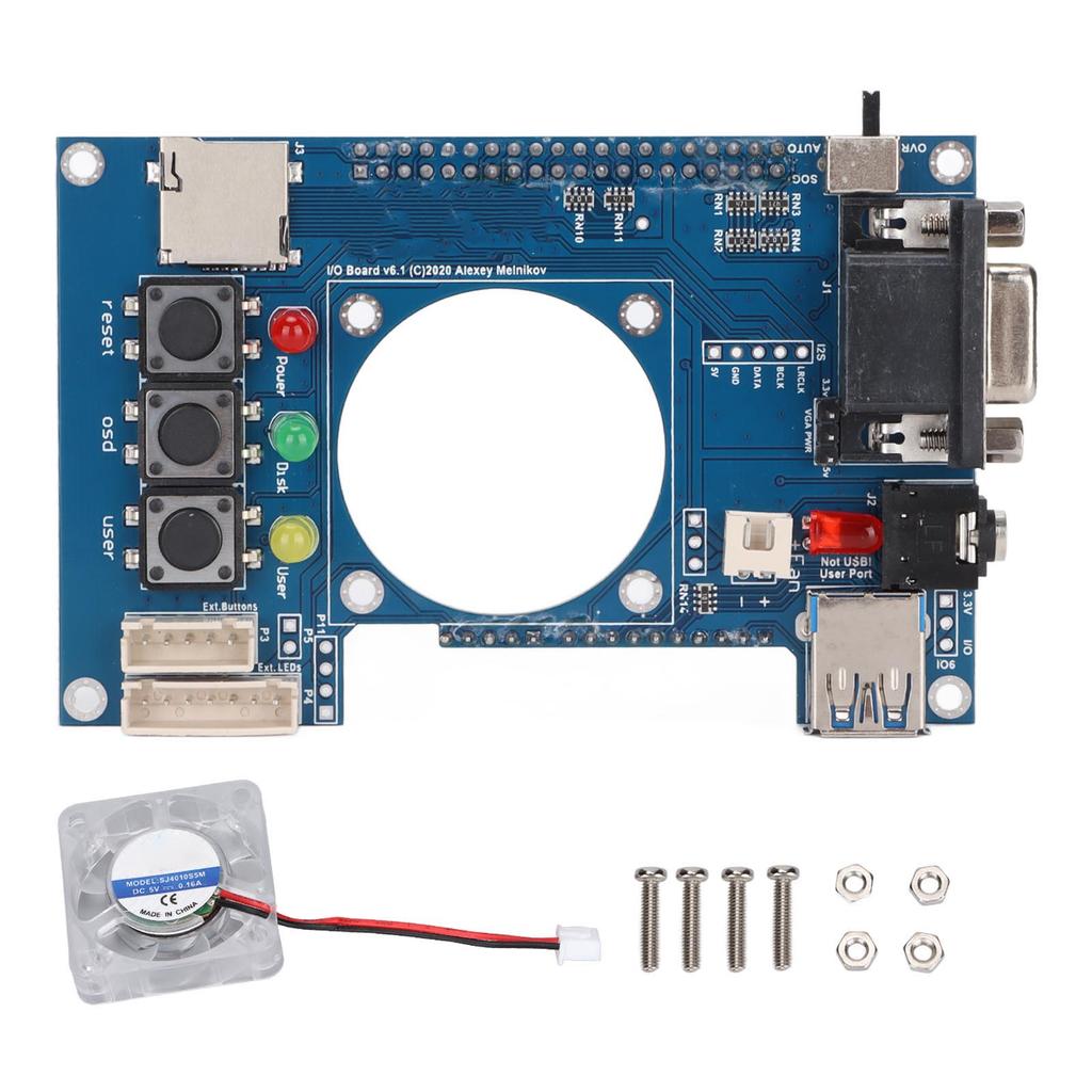 IO Board 3.5mm O VGA Interface Precise Slots 3 Buttons 3 Status LED Compute Module IO Board for