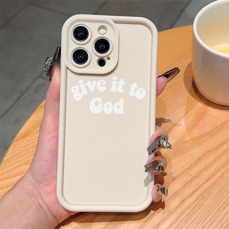 English Letters Are Applicable To Apple 14/13promax Mobile Phone Case All-inclusive iPhone12/11 Personalized 15plus Set.