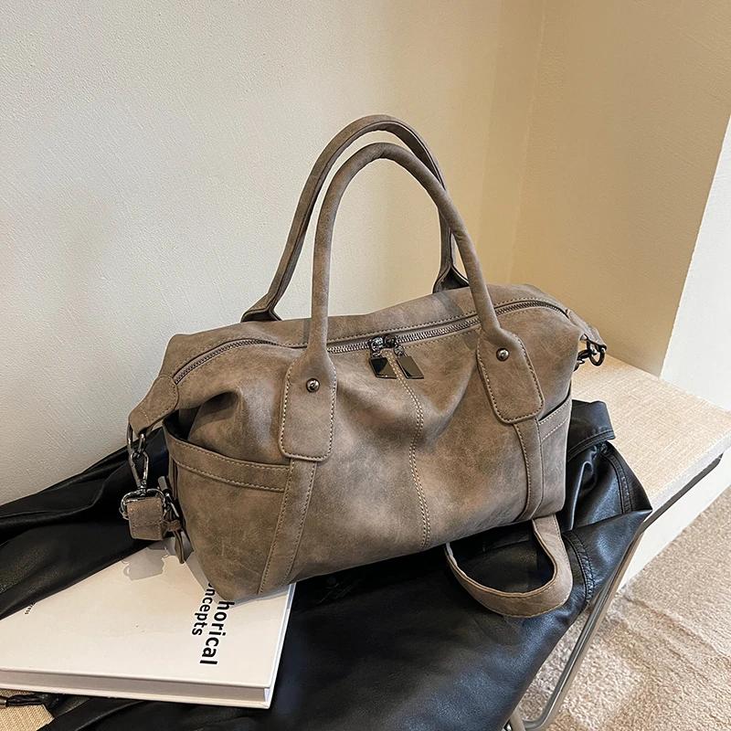 

Women Handbags Retro Design PU Leather Shoulder Bags for Women Fashion Trend Designer Big Armpit Bag Female Crossbody Bag Totes 36cmx20cmx15cm