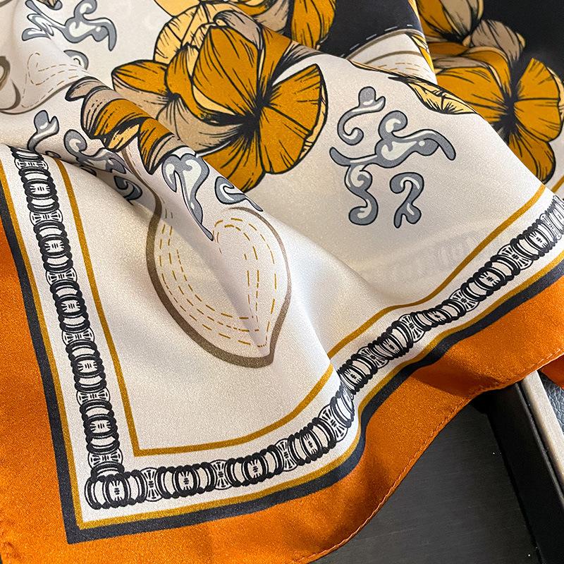Luxury Brand  Scarf 100% Silk Bandana Women Square Scarves Wrap Mulberry Fashion Headband Hijab Shawls Foulard Headkerchief