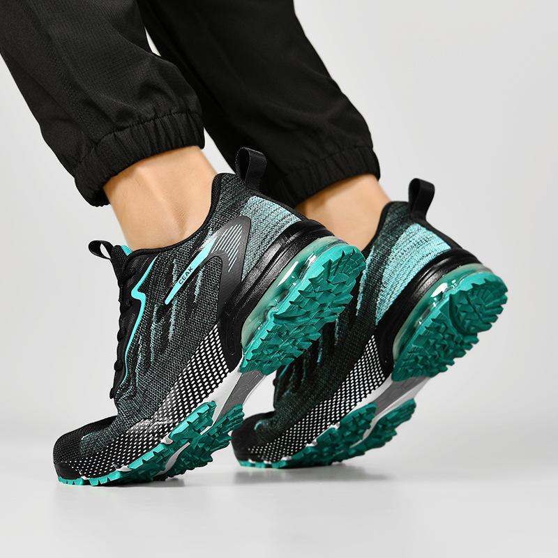 Summer Large Size New Breathable Mesh Men's Shoes Marathon Non-slip Shock-absorbing Air Cushion Sports Shoes Casual Running Shoes