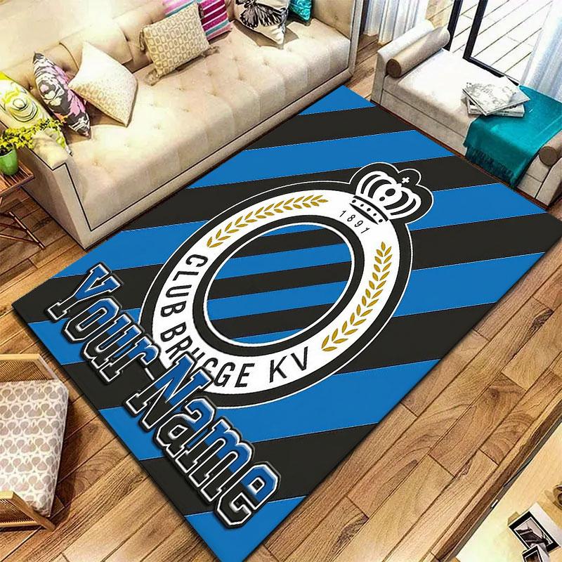 Club Brugge KV Custom Name Carpet Rug for Living Room Bedroom Home Sofa Decoration,Kids play Non-slip Floor Mat