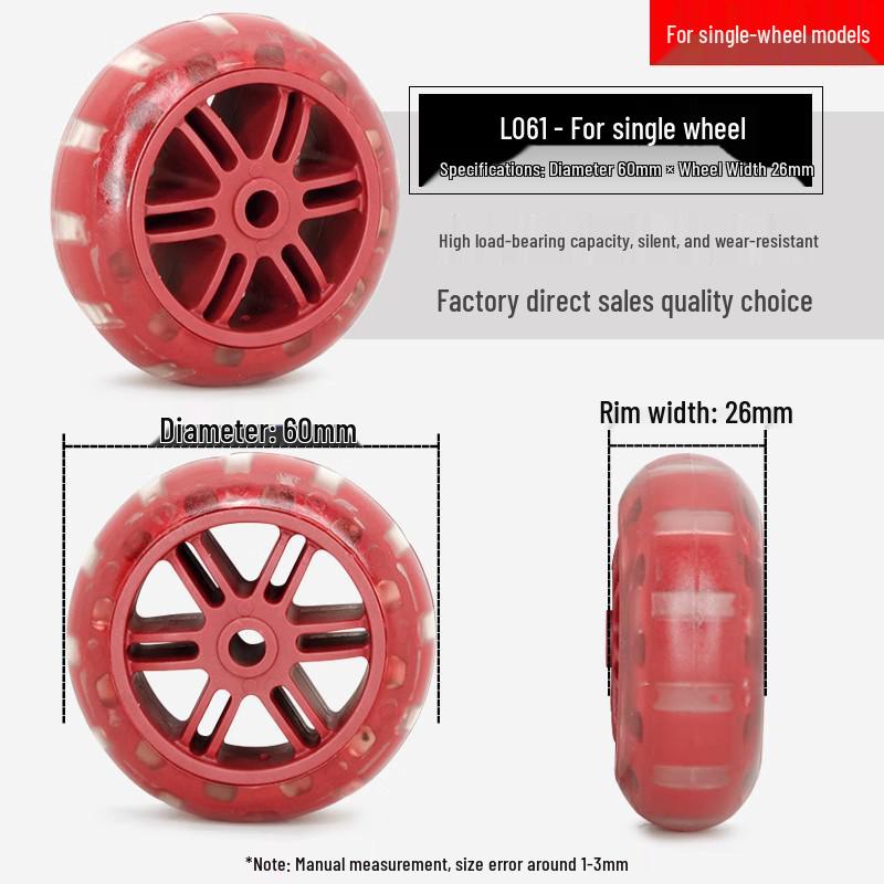 Universal Telescopic Luggage Wheels & Leather Case Replacement Rollers with Password Lock.