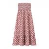 Womens High-Waisted A-Line Knit Skirt Set With 3D Print Necktie Design Streetwear Short
