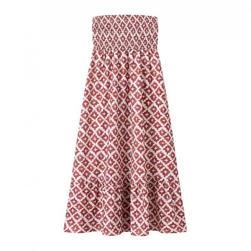 Womens High-Waisted A-Line Knit Skirt Set With 3D Print Necktie Design Streetwear Short