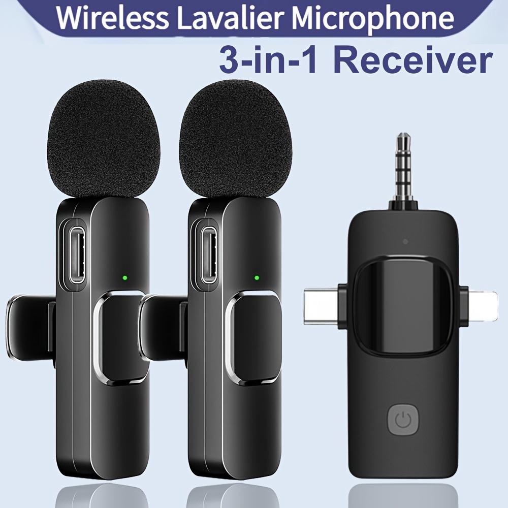 

3 в 1 приемник беспроводной петличный микрофон прозрачный беспроводной мини-микрофон для iPhone - Android телефон/камера/компьютер/ноутбук, B