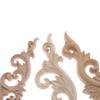 1pc 10/15/20cm Unpainted DIY Decorative Wooden Corner Carving Decals for Door Fireplace Dresser Cabinet Mirror Bed Mantel Decor