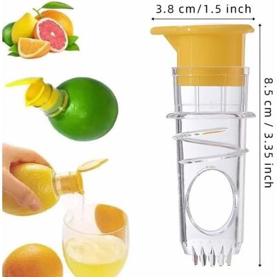 Plastic Manual Citrus Juicer, Mini Lemon Juicer Orange Squeezer Easy Juice Extractor Freshness Preserving Kitchen Sttuff
