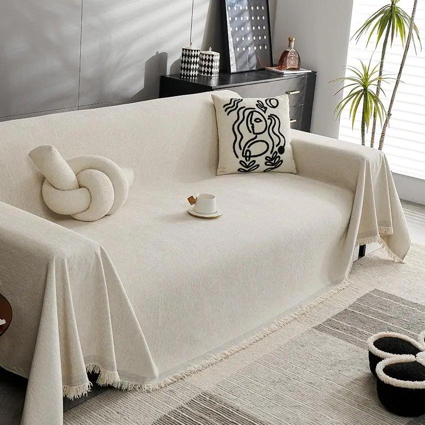 1pcs Simple Sofa Towel Full Coverage Anti-cat Scratch Couch Protector Cover for Living Room Dog Bed Cover and Pet Blanke