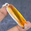 Pink Rubillite Gemstone Handmade 925 Sterling Silver Jewelry Pendant 1.97" B0b85