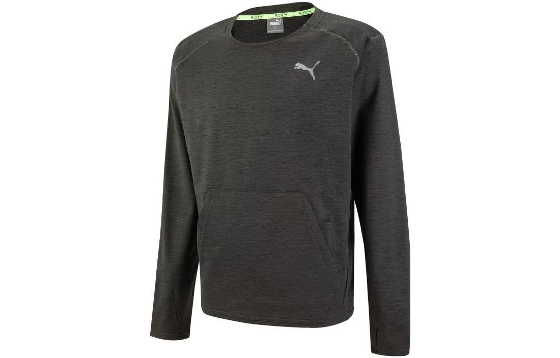 PUMA Four Symbols 4 Symbols Cloudspun Sweatshirt Men s Black Gray 522686-01 L