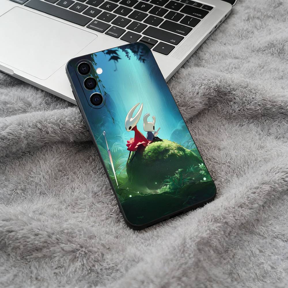 H-Hollow- K-Knight -S-Silksong Black Soft Silicone Phone Case for Samsung Galaxy A73, A71, A72, A70, A53, A52, A51