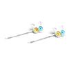 Funny Green-Monster Ring Hairpin Cool Two Color Cat-Eye Open Couples Rings Wedding Party Finger Jewelry Accessories