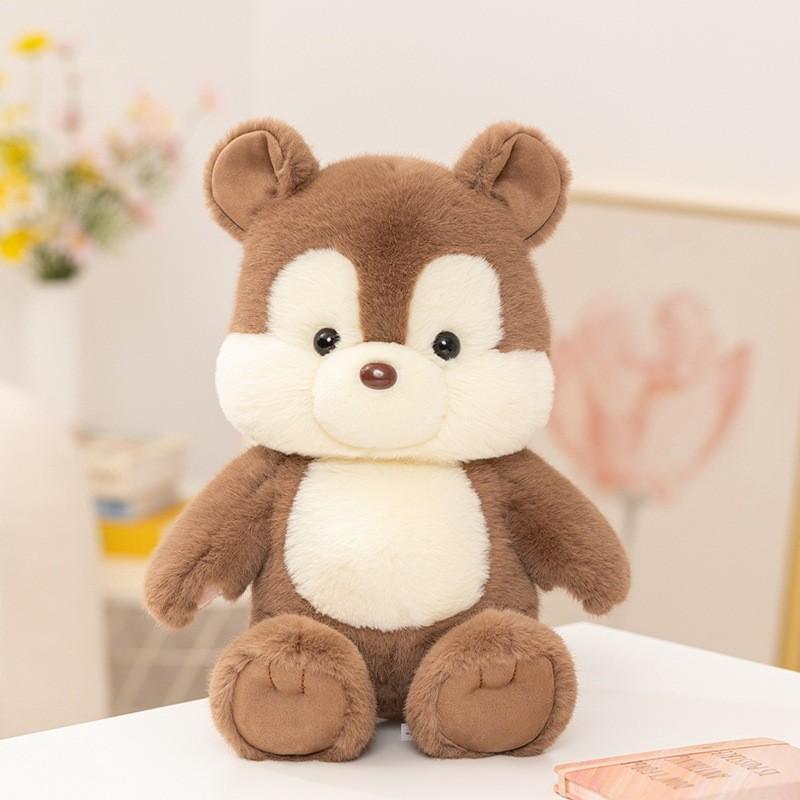 Ekorr og tegneserieelefant plysjleker med PP-bomullsfyll for barnegave