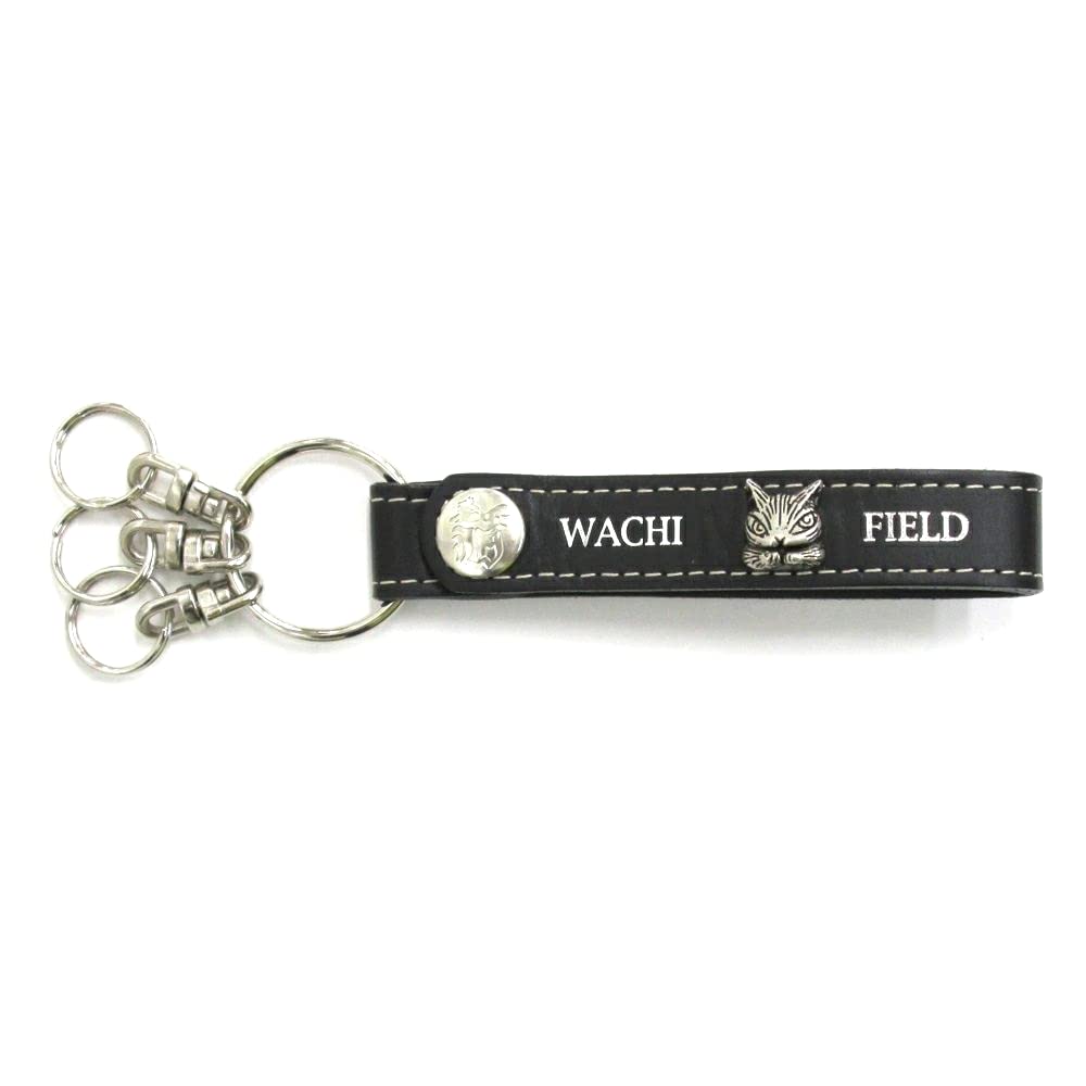[WACHIFIELD] Dayan the Cat Genuine Leather Metal Belt Key, Black