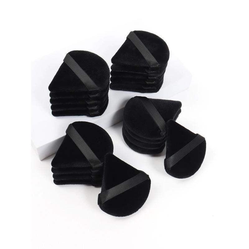 

Black Triangle Powder Puff Facial Makeup Sponge Soft Velvet Cosmetics Puff Mixer Beauty Foundation Make-Up Sponge Makeup Access