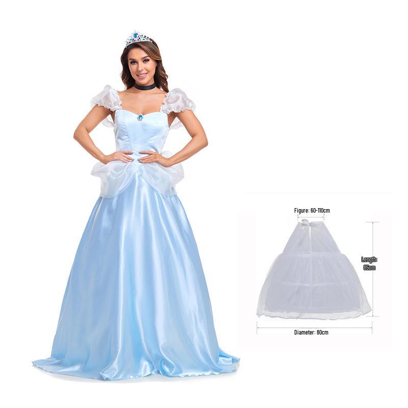 

Европейский и американский костюм Золушки на Хэллоуин, платье для ролевой игры M