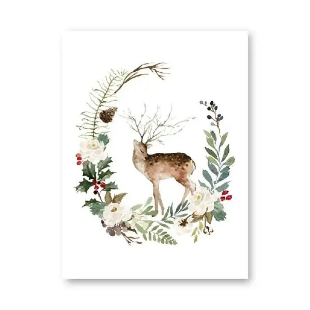 Vintage Christmas Metal Wall Decoration, Holiday Sticker Sign