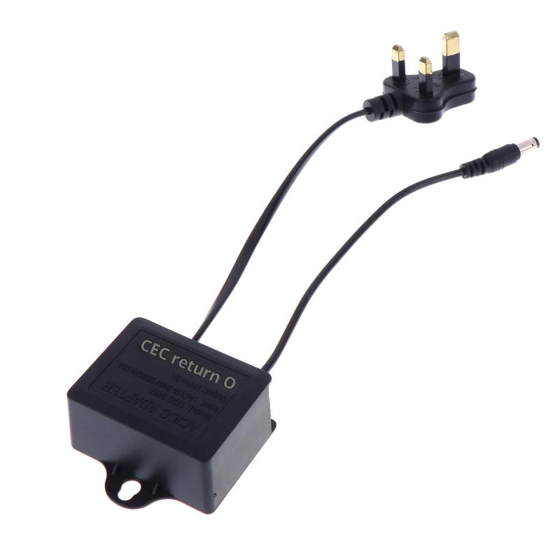 Alimentatore DC12V 2A Spina EU/US/AU/UK Impermeabile per Esterno Caricabatterie per Telecamera di Sorveglianza di Sicurezza CCTV NVR DVR Router Ingresso