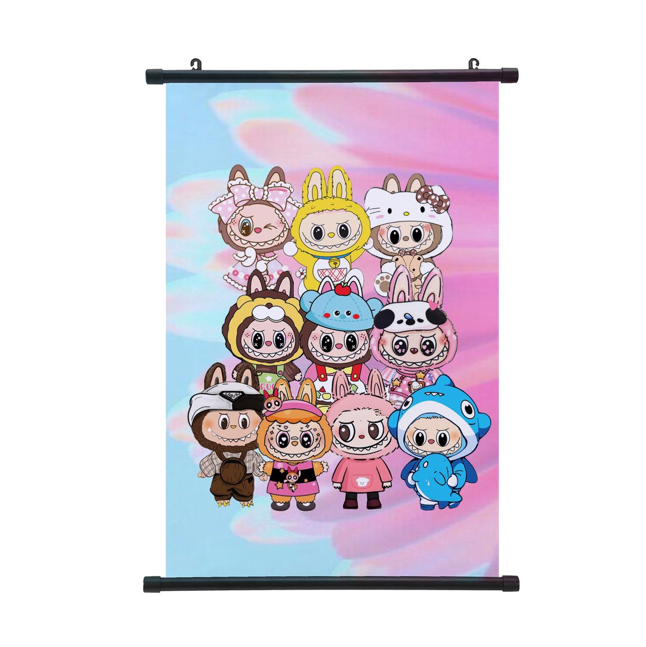 

Плакат-свиток Лабубу Монстры Домашний декор Украшение для гостиной Мультяшная подвесная картина Детский подарок Плакаты-свитки 40*60cm aero синий