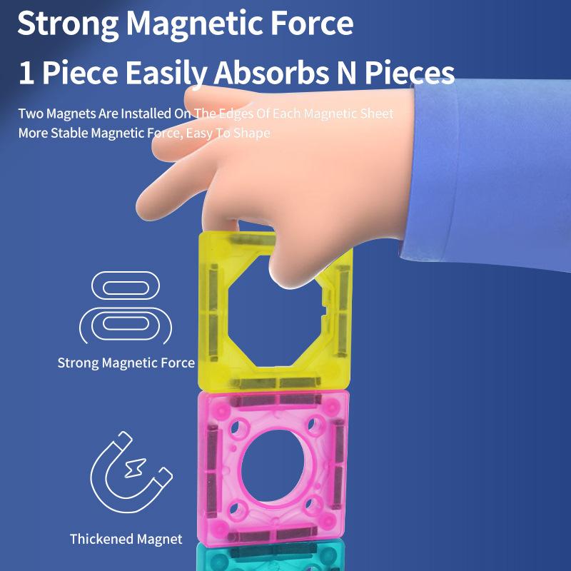 Color Diy Puzzle Assembly Magnetic Sheet, Pipe Building Block Slide Ball Children'S Toy Track Building Block