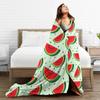 Cute Watermelon Slices Blanket Soft Warm Flannel Throw Blanket Bedspread for Bed Living Room Picnic Travel Home Sofa