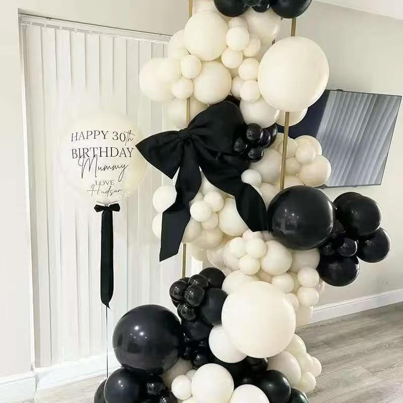 Vintage Sand White Balloon Wreath Balloon Arch Set Birthday Party Wedding Balloon Decoration Graduation Season