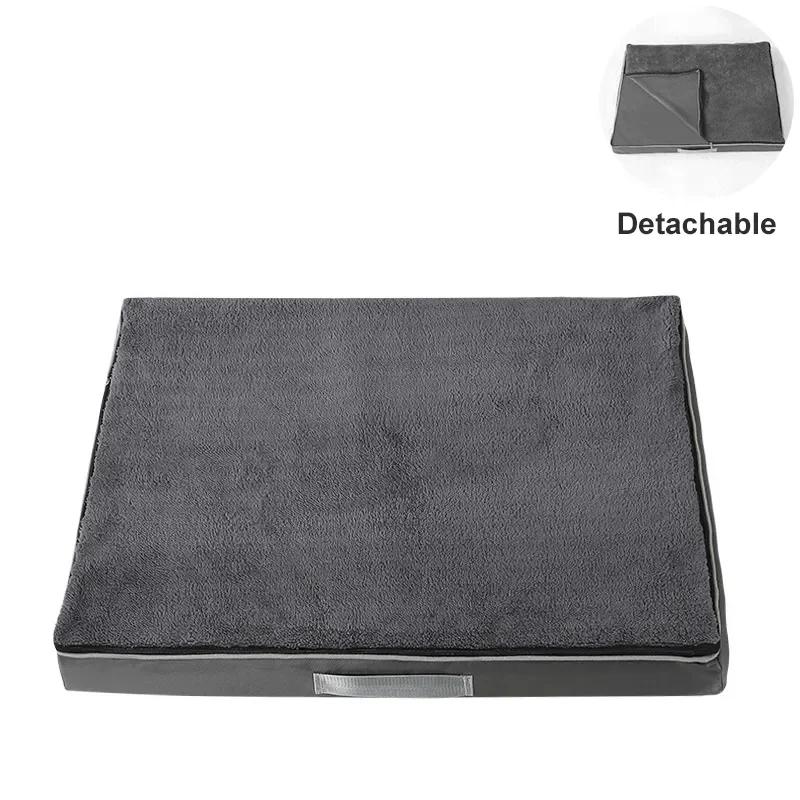 

Коврик для кровати для собак, супер мягкий диван для щенков, кровать для собак с эффектом памяти, для больших собак, съемный моющийся матрас для собак, коврик для домашних животных, постельное белье для собак S 75X50X10CM серый