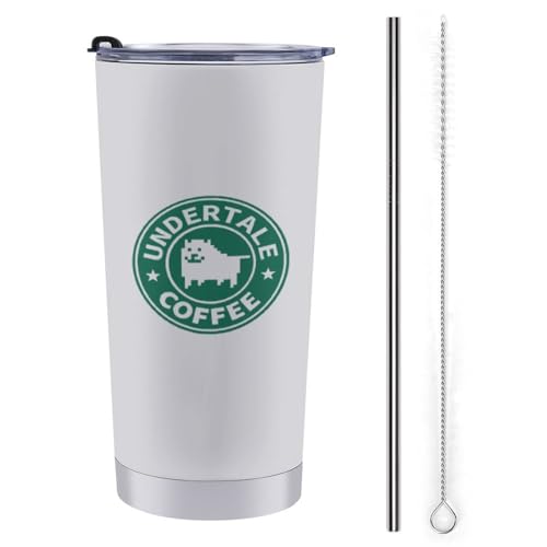 

Undertale Annoying Dog Tumbler Mug Coffee Cup Convenience Store Cup Insulated Water Bottle for Direct Drinking, Stainless Steel with Lid, Portable Str