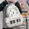 Schoolbag New Schoolbag Female Junior High School Student Simple High School Girl Personality Piano Backpack College Student Commuter Backpack