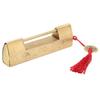 Brass Lock with Key 6.5cm Antique Chinese Style Carved Padlock for Jewelry Box Cabinet