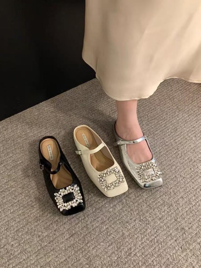 British Flat-bottomed Women's Mary Jane Single Shoes 2025 New Autumn and Winter Versatile Skirt French Soft-soled Small Leather Shoes