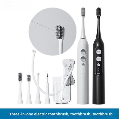 Dental Flusher, Electric Toothbrush, Two-in-one, Electric Oral Cleaner, Scrubber, Orthodontic, Oral Household Water Floss