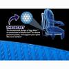 Coussin de siège Egg Sitter - Egg-Sitter - Bleu - Gel élastique - Pliable - Conception nid d'abeilles