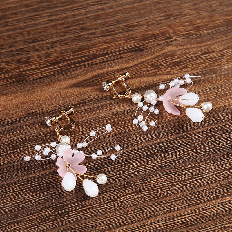 Girls' Fresh Floral Headband & Wrist Flower - Fairy Forest Style, Korean-Inspired Hair Accessories for Child's Performance or Vacation.
