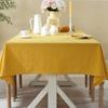 Pure Cotton Tablecloth Wholesale Simple Pure Color Washed Cotton Table Cover Wedding Shooting Background Table Green Manteles