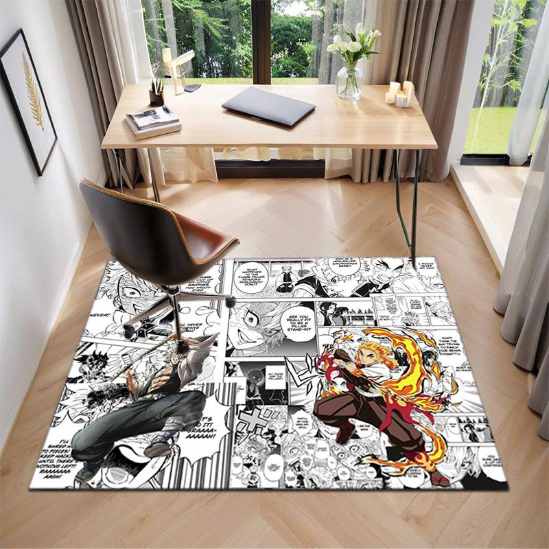 Japanese manga artist Koyoharu Gotouge's Demon Slayer carpet is suitable for living room and bedroom doormats office balcony decorative rugs H2