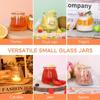 100/150/200ML Pudding Glass Bottle with PE Lids Clear Jars for Yogurt Jam Honey Home Kitchen Baking Accessories Creative Gifts