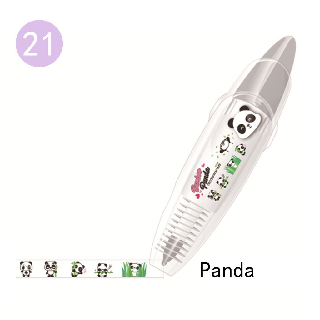 KawaiiDuck Panda Cherry Fish Balloon Strawberry Press Type Decorative Correction Tape Diary Stationery School Supply