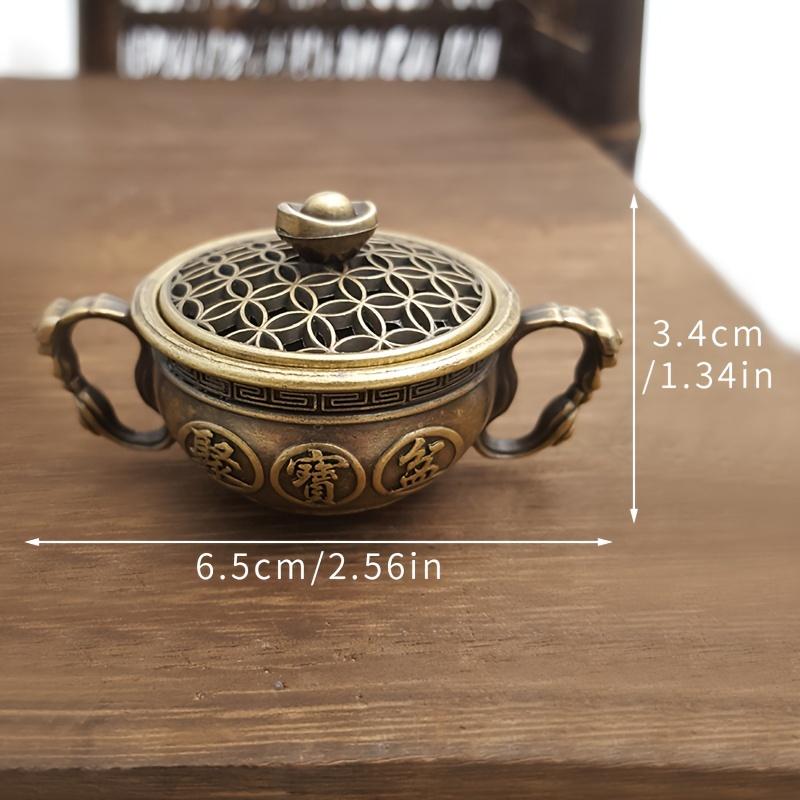 Small Incense Holder Treasure Basin Incense Holder for Indoor Home Use Sandalwood Agarwood Tea Ceremony Decorative Piece Incense Additions