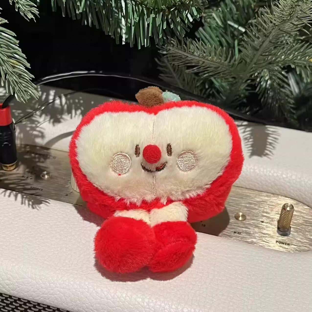 Red Nose Apple Pendant Versatile Pendant Girl Heart Versatile Keychain Jewelry Bag Pendant Student Gift