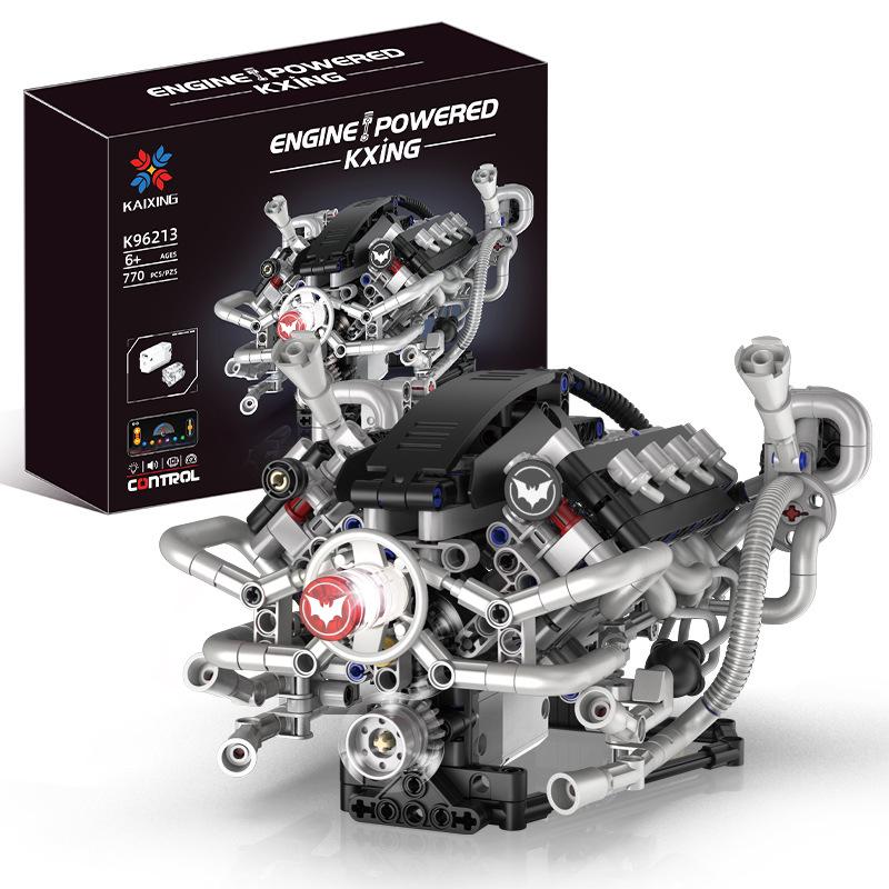V8 Engine Model Building Kit: Educational Toy for Boys and Primary School Science Education