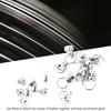 10pcs Brass Rivet Studs Screw Back Round   Leathercraft Parts