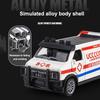 1:36 High Simulation Police Car Ambulance Model Finale Alloy Car Toy Simulation Sound and Light Children's Educational Toy Gift