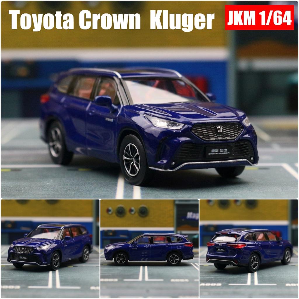 1/64 TOYOTA Crown Kluger Hibrid Miniatűr Modell JKM Prémium SUV Játékautó Jármű Szabadon Futó Diecast Ötvözet Gyűjtemény Ajándék