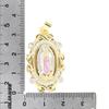 Our Lady of Guadalupe 14K Pendant Angel Wings CZ Zirconia Virgin Mary for Necklace Women Religious Gift Jewelry